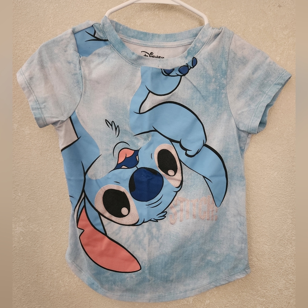 Disney Girls Size L Blue Stitch Tshirt